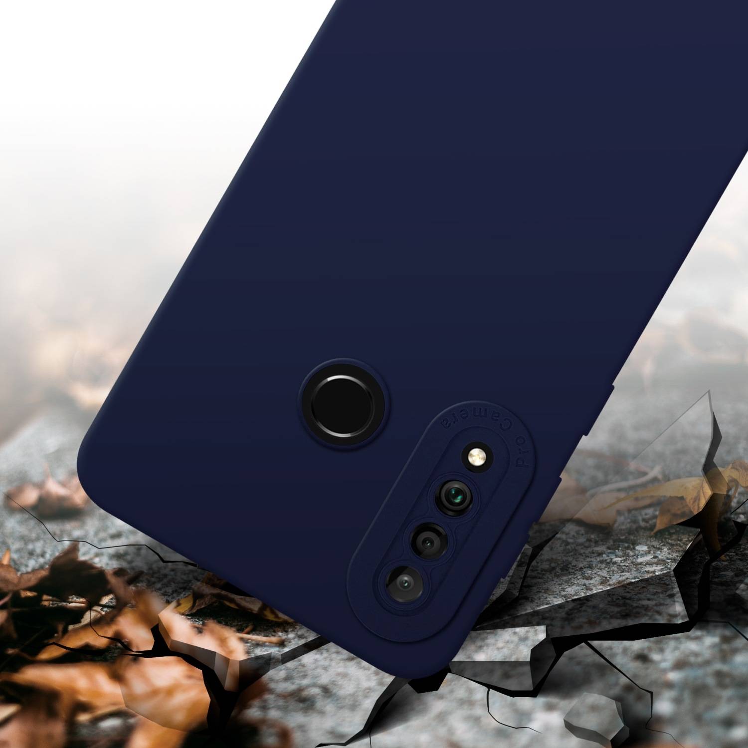 Cadorabo Hülle für Huawei P30 LITE Schutz Hülle in Blau TPU Silikon Etui Case Handyhülle-4