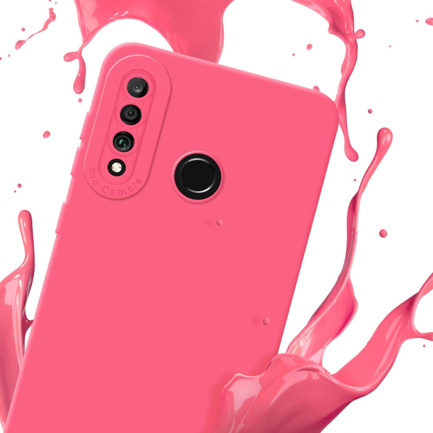 Cadorabo Hülle für Huawei P30 LITE Schutz Hülle in Rot TPU Silikon Etui Case Handyhülle-2