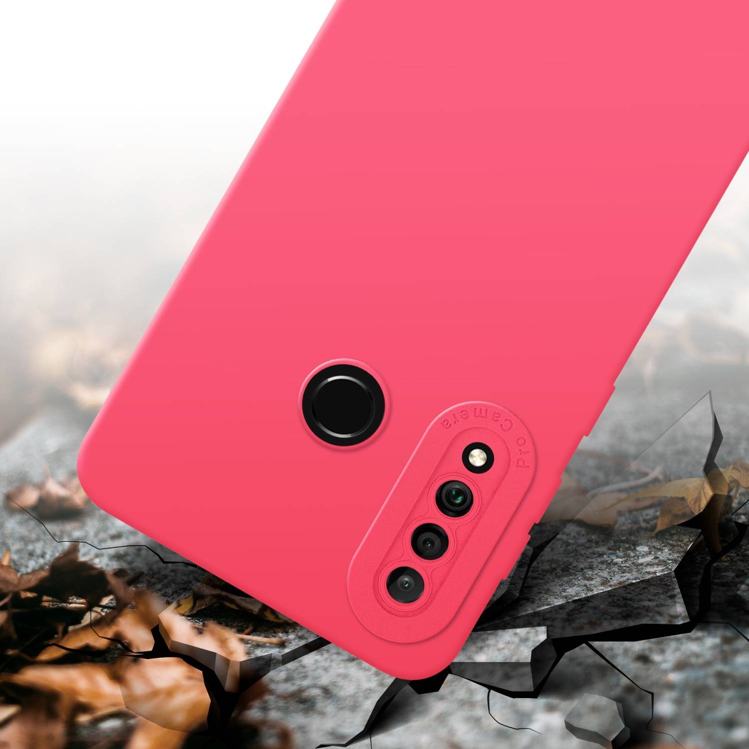Cadorabo Hülle für Huawei P30 LITE Schutz Hülle in Rot TPU Silikon Etui Case Handyhülle-4