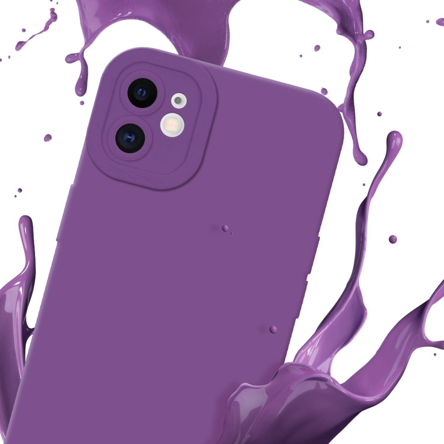 Cadorabo Hülle für Apple iPhone 11 Schutz Hülle in Lila TPU Silikon Etui Case Handyhülle-2