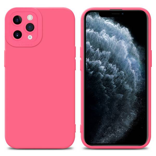 Cadorabo Hülle für Apple iPhone 11 PRO MAX Schutz Hülle in Rot TPU Silikon Etui Case Handyhülle