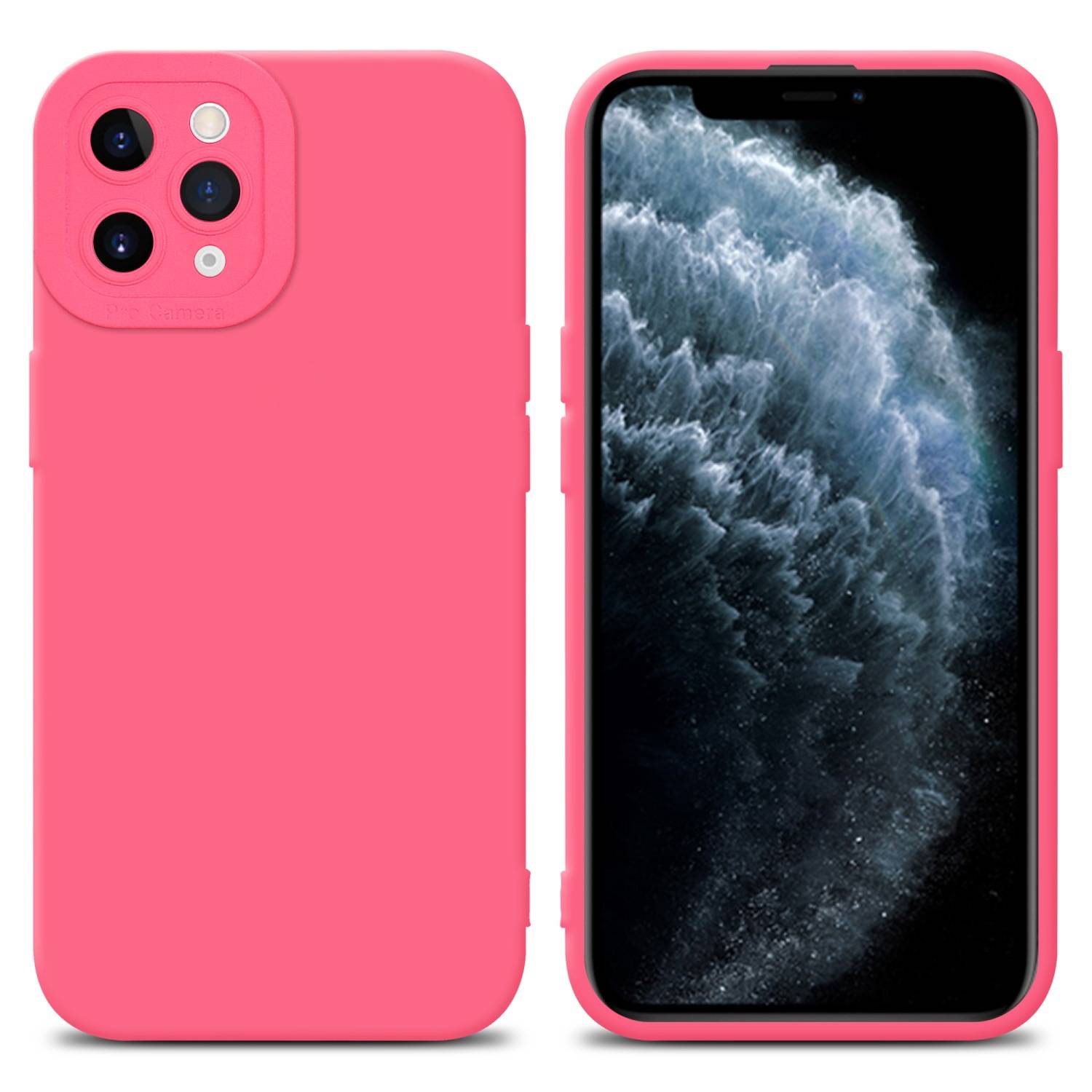 Cadorabo Hülle für Apple iPhone 11 PRO MAX Schutz Hülle in Rot TPU Silikon Etui Case Handyhülle-0