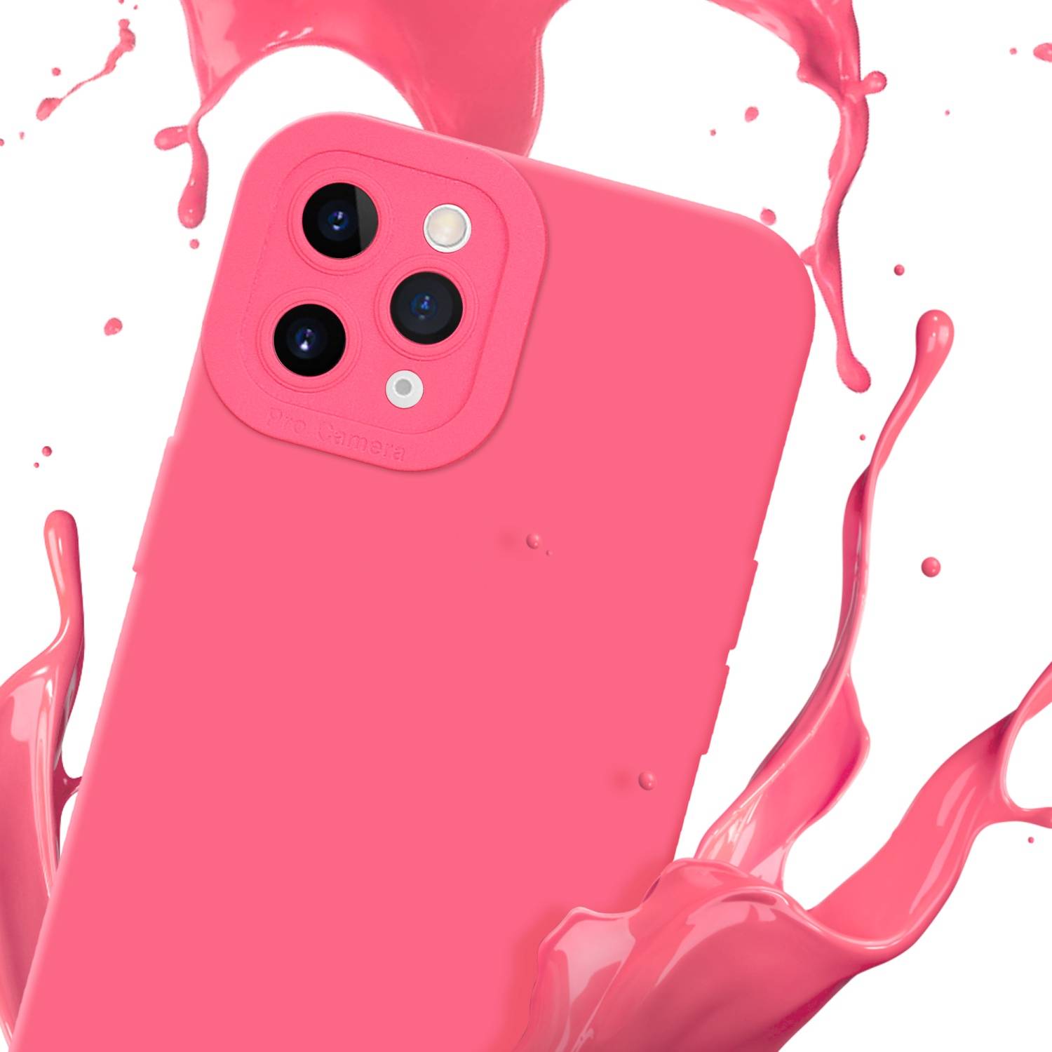 Cadorabo Hülle für Apple iPhone 11 PRO MAX Schutz Hülle in Rot TPU Silikon Etui Case Handyhülle-2