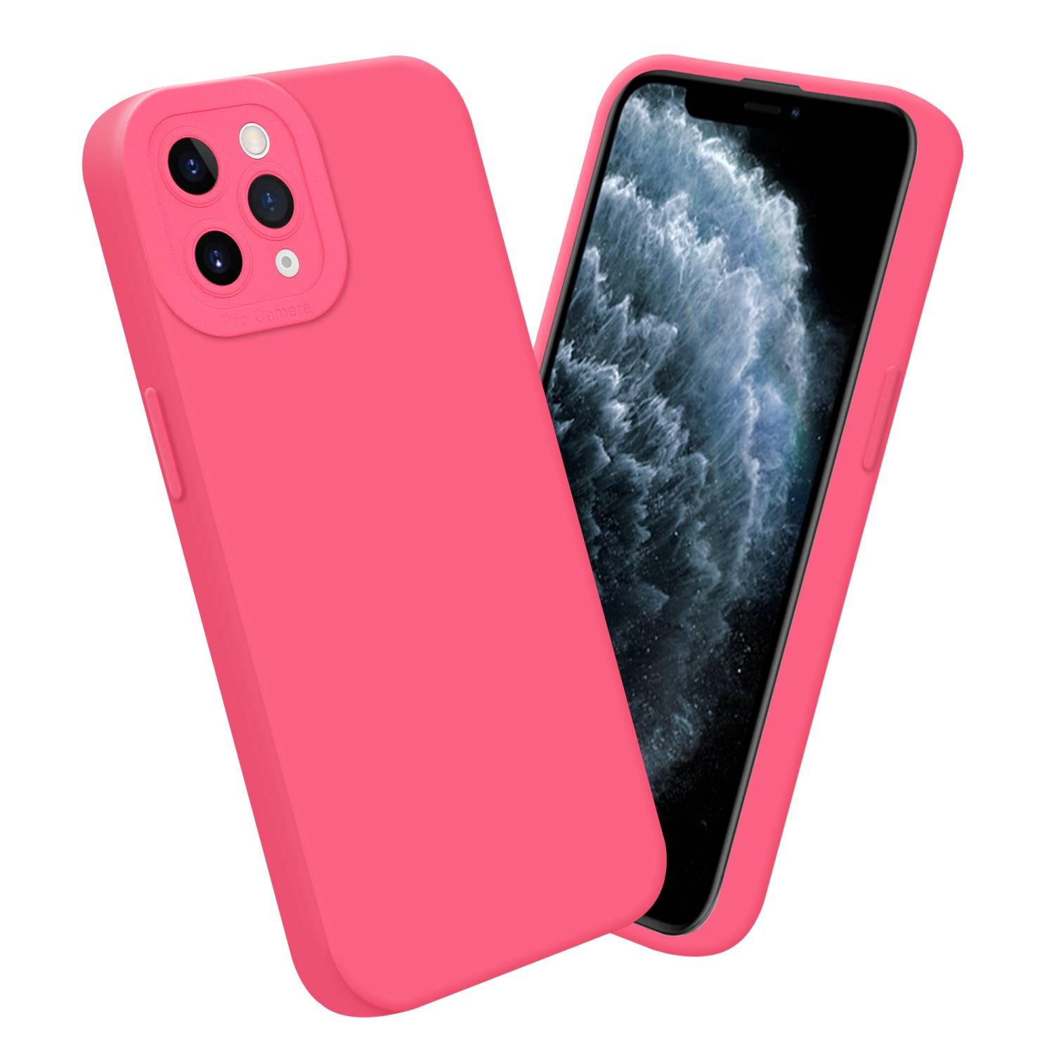 Cadorabo Hülle für Apple iPhone 11 PRO MAX Schutz Hülle in Rot TPU Silikon Etui Case Handyhülle-3