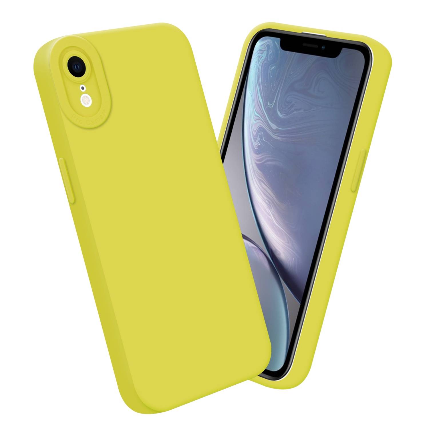 Cadorabo Hülle für Apple iPhone XR Schutz Hülle in Gelb TPU Silikon Etui Case Handyhülle-2