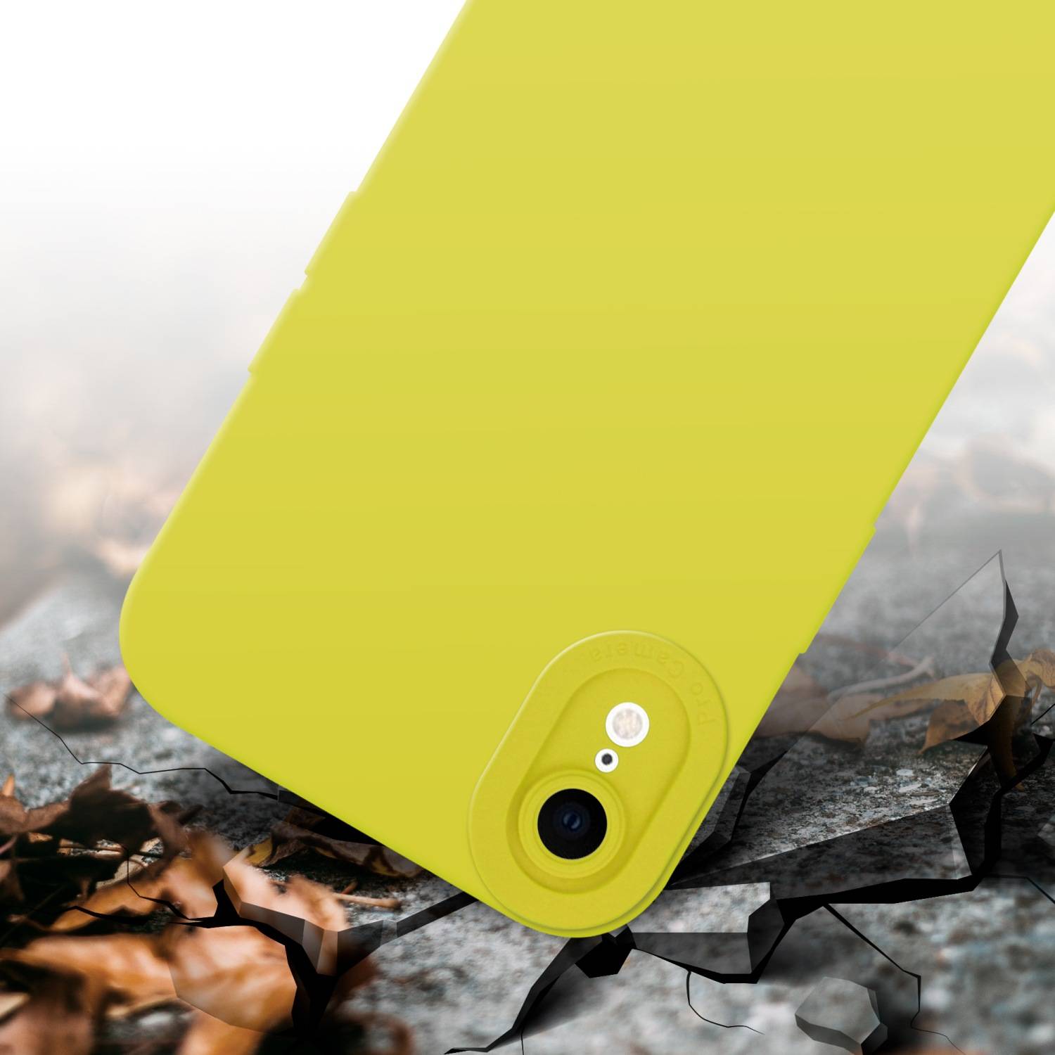 Cadorabo Hülle für Apple iPhone XR Schutz Hülle in Gelb TPU Silikon Etui Case Handyhülle-3