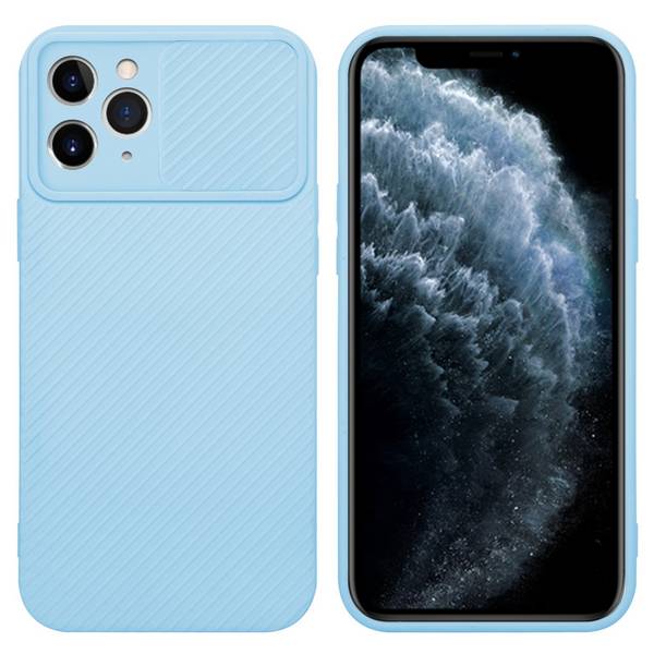 Cadorabo Hülle für Apple iPhone 11 PRO Schutz Hülle in Blau Handyhülle TPU Etui Case Cover Kameraschutz
