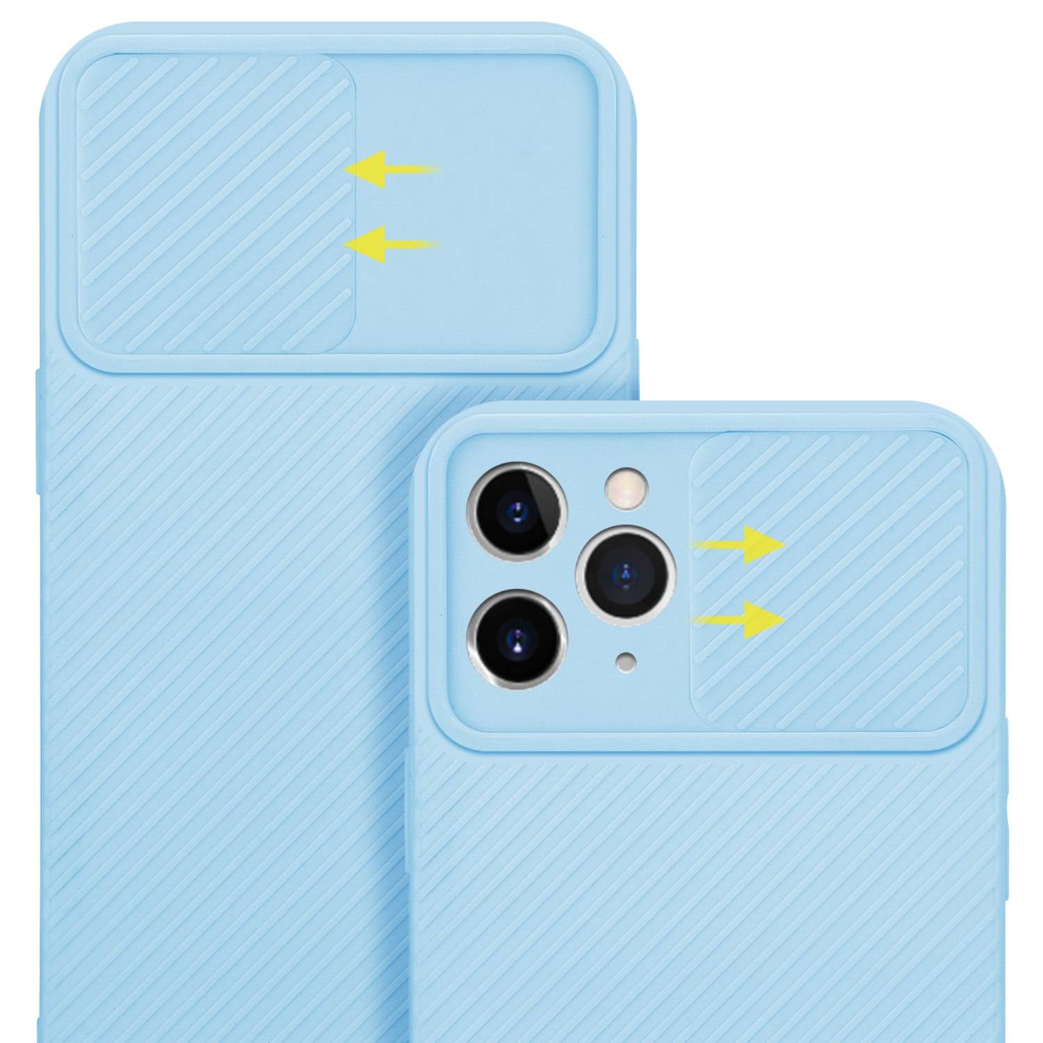 Cadorabo Hülle für Apple iPhone 11 PRO MAX Schutz Hülle in Blau Handyhülle TPU Etui Case Cover Kameraschutz-3