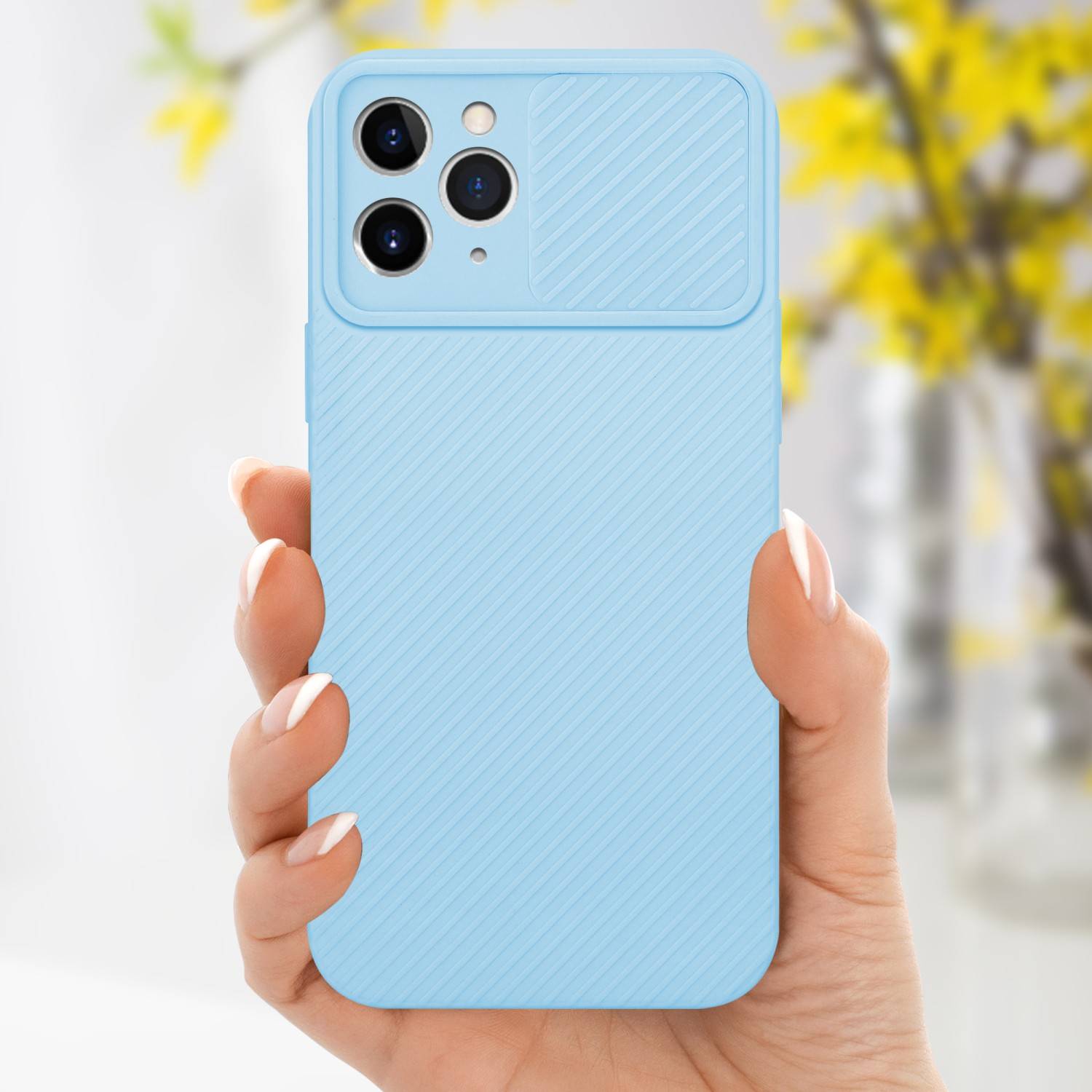 Cadorabo Hülle für Apple iPhone 11 PRO MAX Schutz Hülle in Blau Handyhülle TPU Etui Case Cover Kameraschutz-4