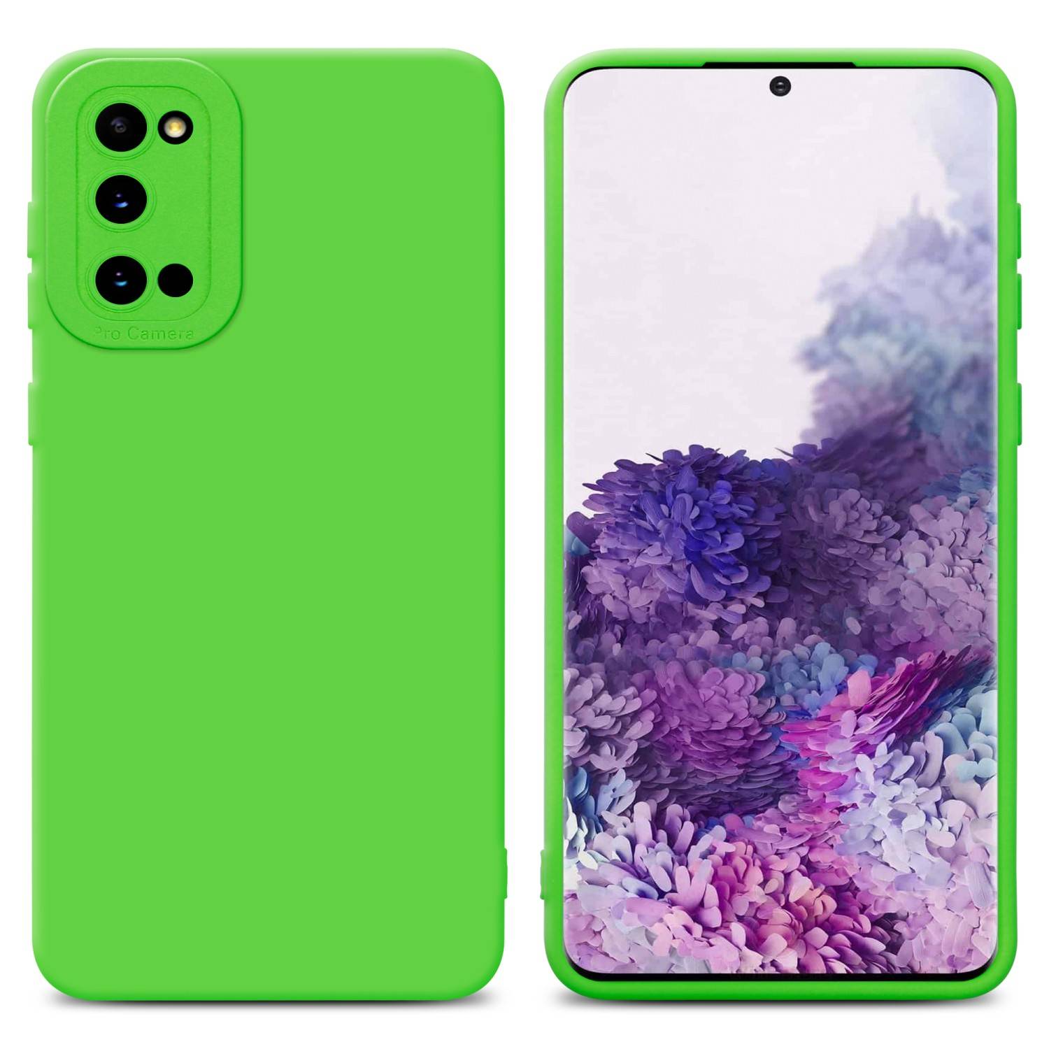 Cadorabo Hülle für Samsung Galaxy S20 Schutz Hülle in Grün TPU Silikon Etui Case Handyhülle-0