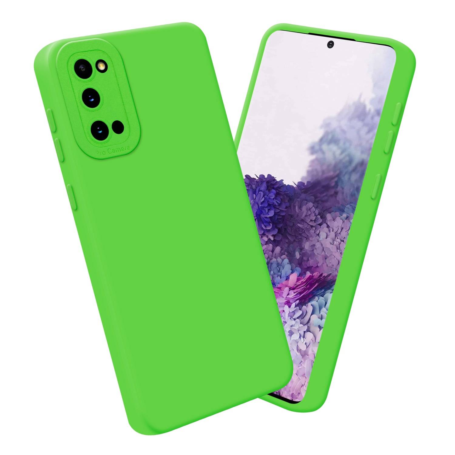 Cadorabo Hülle für Samsung Galaxy S20 Schutz Hülle in Grün TPU Silikon Etui Case Handyhülle-2