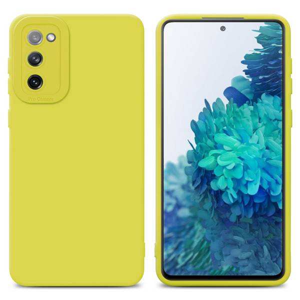 Cadorabo Hülle für Samsung Galaxy S20 FE Schutz Hülle in Gelb TPU Silikon Etui Case Handyhülle
