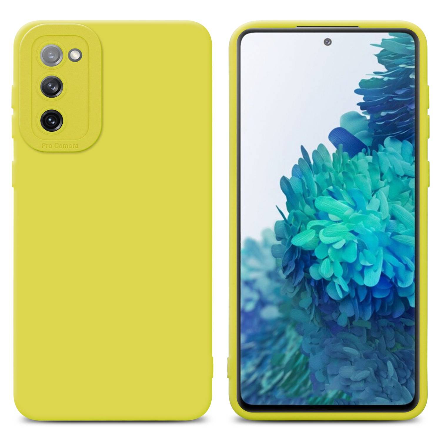 Cadorabo Hülle für Samsung Galaxy S20 FE Schutz Hülle in Gelb TPU Silikon Etui Case Handyhülle-0