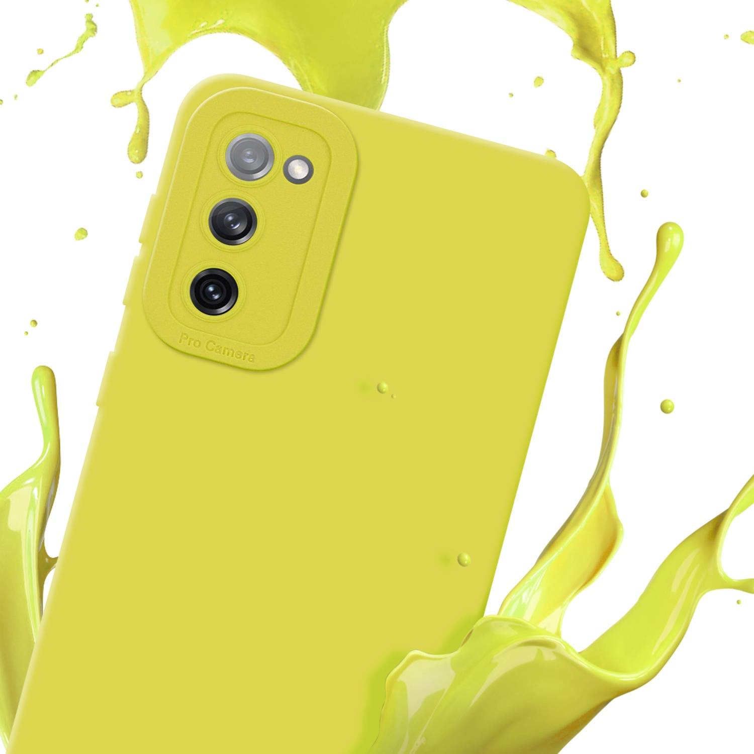 Cadorabo Hülle für Samsung Galaxy S20 FE Schutz Hülle in Gelb TPU Silikon Etui Case Handyhülle-2