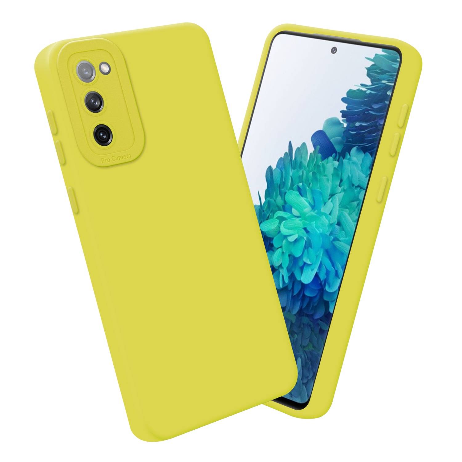 Cadorabo Hülle für Samsung Galaxy S20 FE Schutz Hülle in Gelb TPU Silikon Etui Case Handyhülle-3