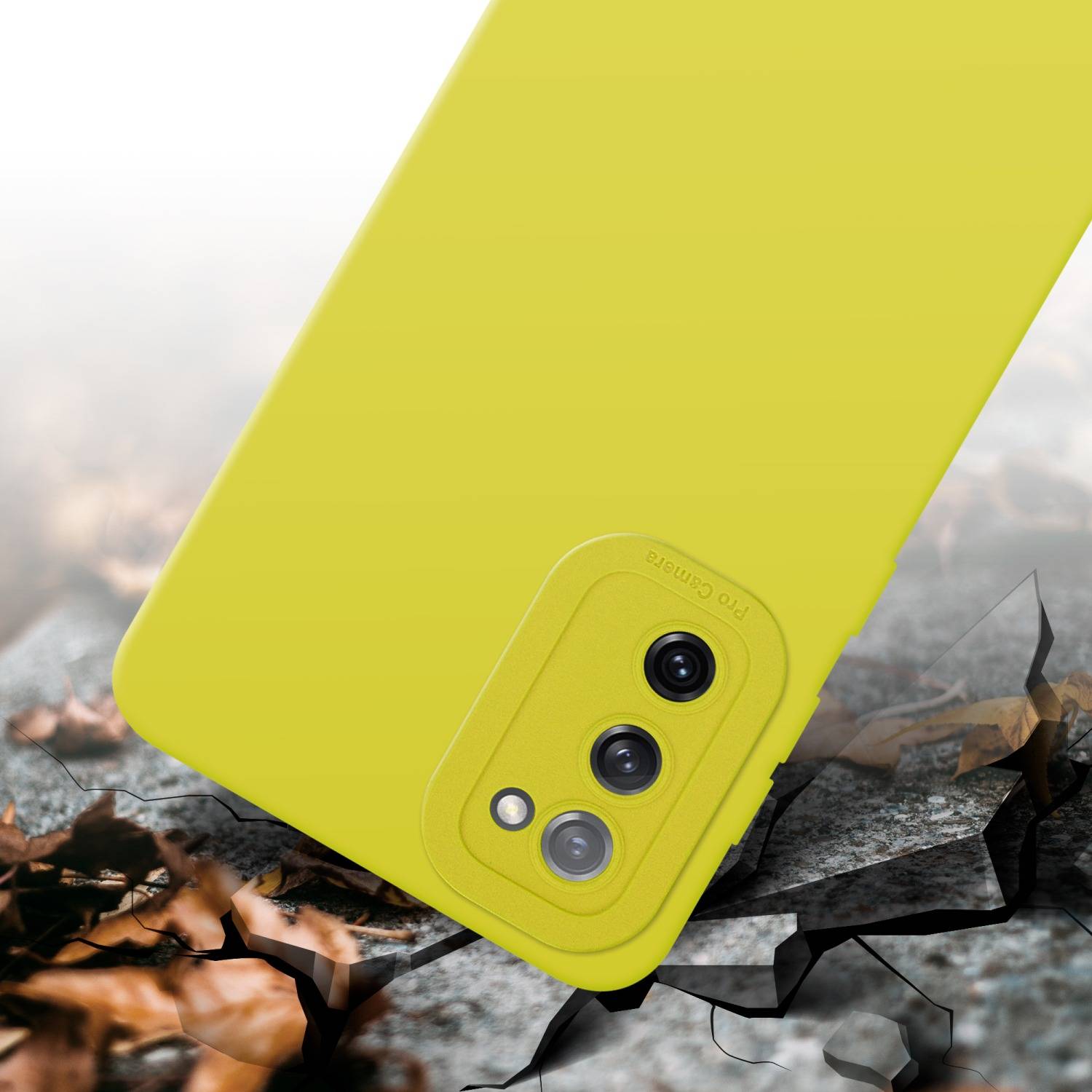 Cadorabo Hülle für Samsung Galaxy S20 FE Schutz Hülle in Gelb TPU Silikon Etui Case Handyhülle-4
