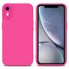 Cadorabo Hülle für Apple iPhone XR Schutz Hülle in Pink TPU Silikon Etui Case Handyhülle