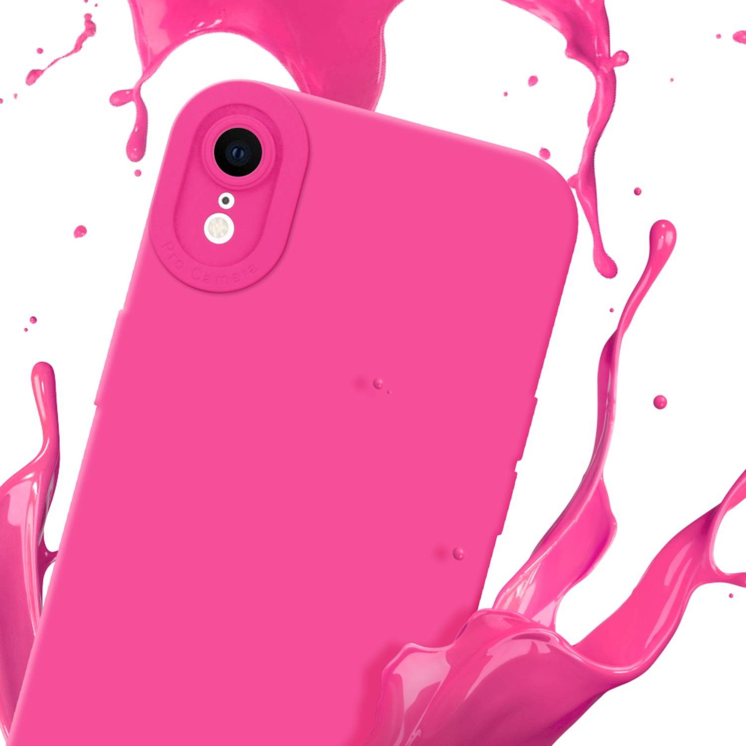 Cadorabo Hülle für Apple iPhone XR Schutz Hülle in Pink TPU Silikon Etui Case Handyhülle-1