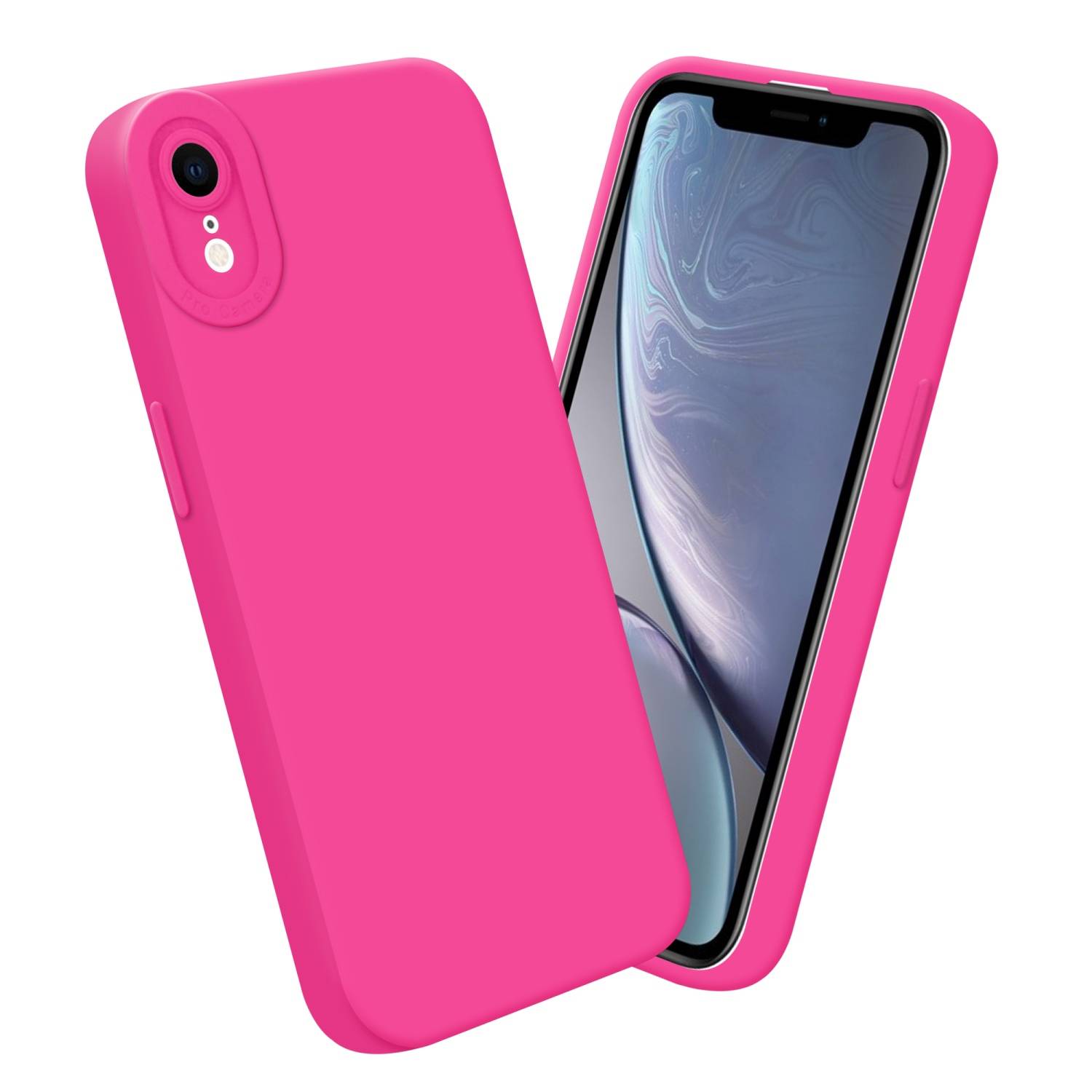 Cadorabo Hülle für Apple iPhone XR Schutz Hülle in Pink TPU Silikon Etui Case Handyhülle-2