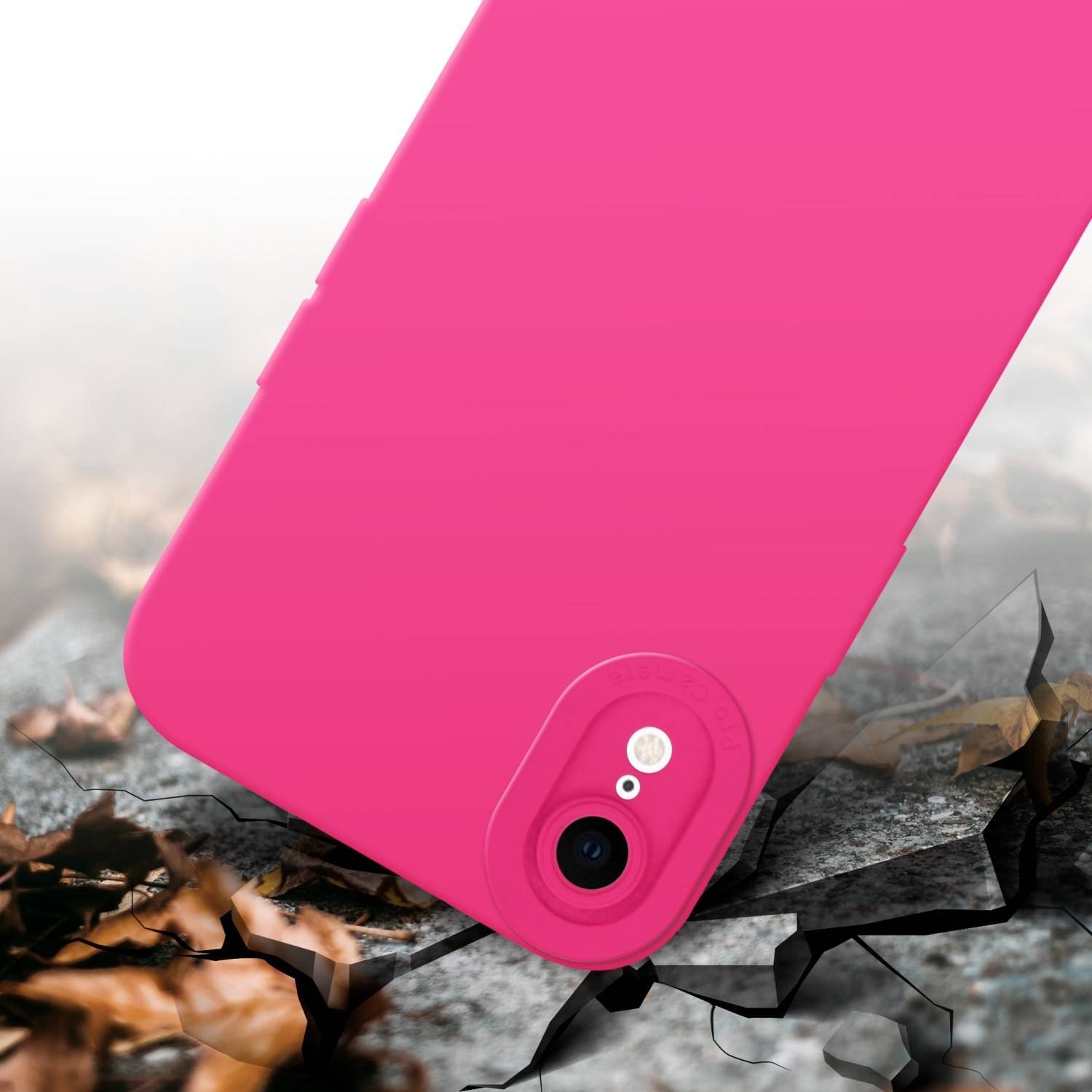 Cadorabo Hülle für Apple iPhone XR Schutz Hülle in Pink TPU Silikon Etui Case Handyhülle-3
