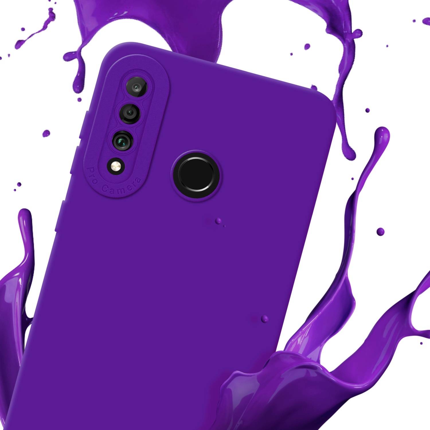 Cadorabo Hülle für Huawei P30 LITE Schutz Hülle in Lila TPU Silikon Etui Case Handyhülle-2
