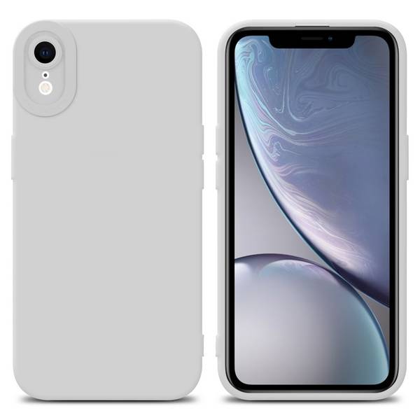 Cadorabo Hülle für Apple iPhone XR Schutz Hülle in Weiß TPU Silikon Etui Case Handyhülle