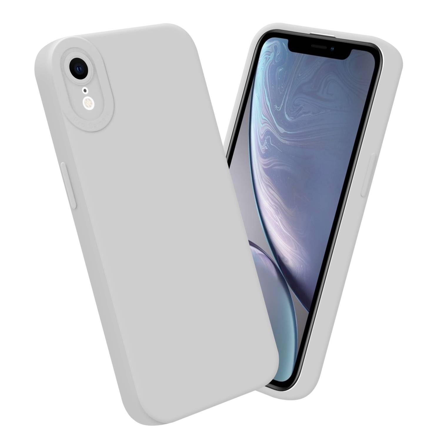 Cadorabo Hülle für Apple iPhone XR Schutz Hülle in Weiß TPU Silikon Etui Case Handyhülle-2