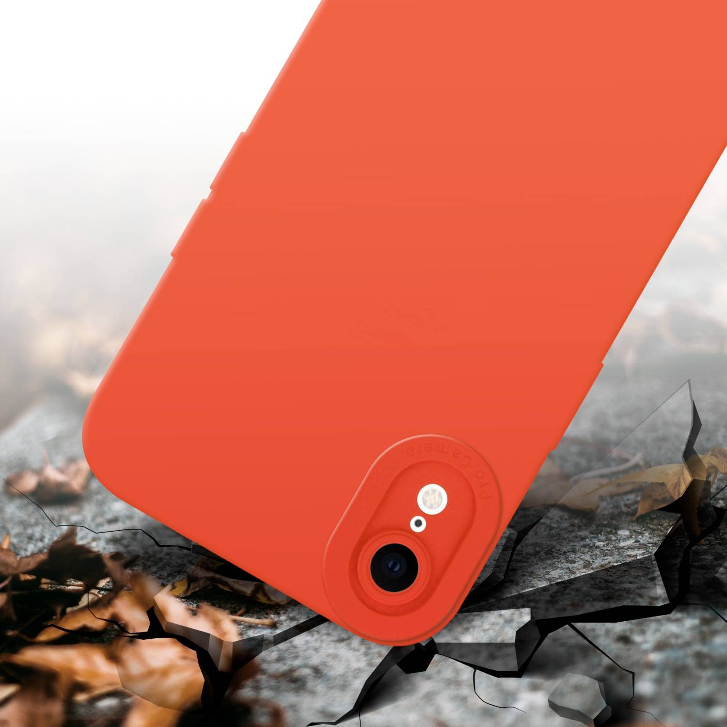 Cadorabo Hülle für Apple iPhone XR Schutz Hülle in Orange TPU Silikon Etui Case Handyhülle-3