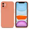 Cadorabo Hülle für Apple iPhone 12 Schutz Hülle in Orange TPU Silikon Etui Case Handyhülle