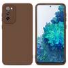 Cadorabo Hülle für Samsung Galaxy S20 FE Schutz Hülle in Braun TPU Silikon Etui Case Handyhülle