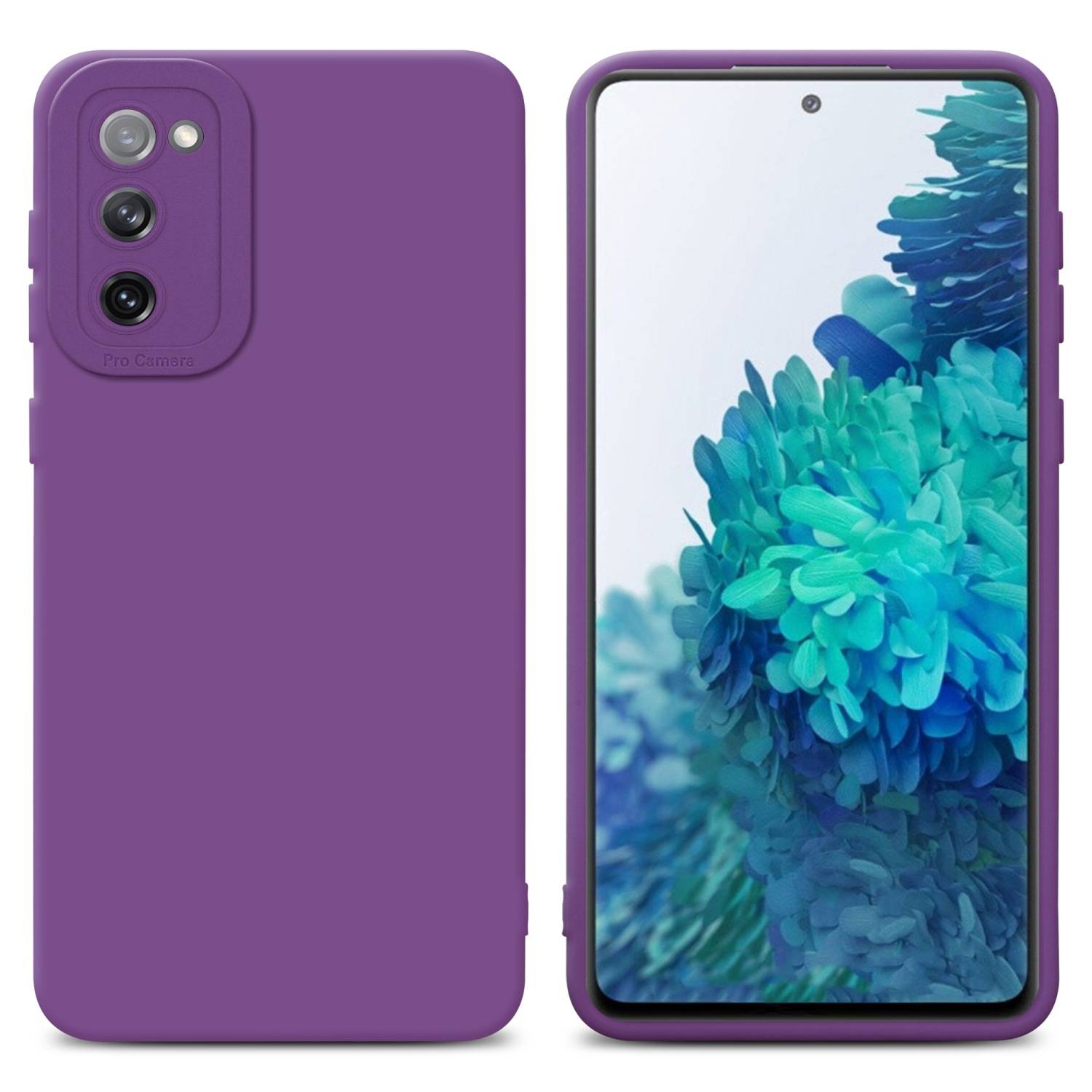 Cadorabo Hülle für Samsung Galaxy S20 FE Schutz Hülle in Lila TPU Silikon Etui Case Handyhülle-0