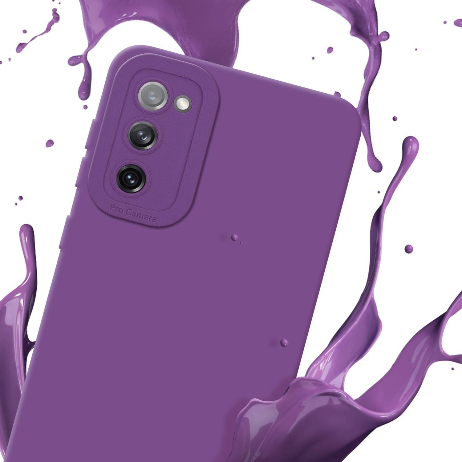 Cadorabo Hülle für Samsung Galaxy S20 FE Schutz Hülle in Lila TPU Silikon Etui Case Handyhülle-2