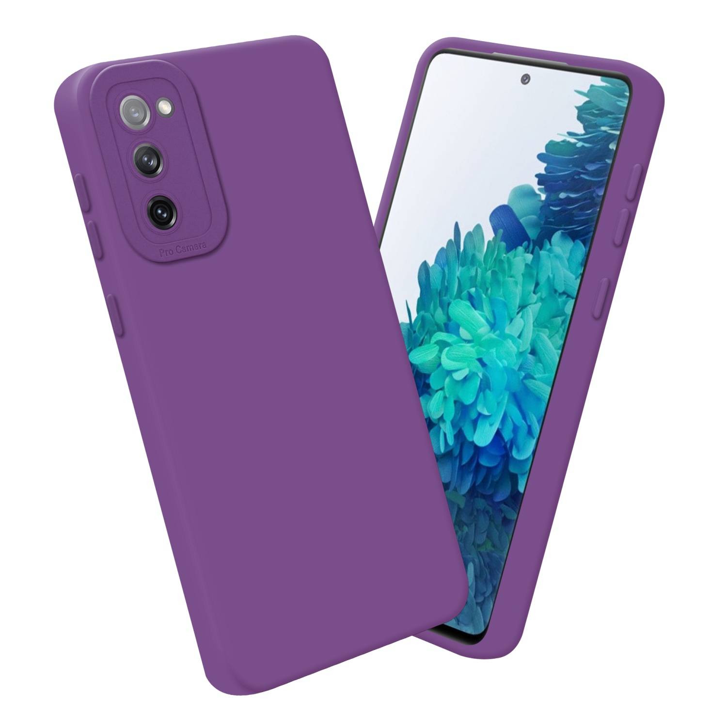Cadorabo Hülle für Samsung Galaxy S20 FE Schutz Hülle in Lila TPU Silikon Etui Case Handyhülle-3