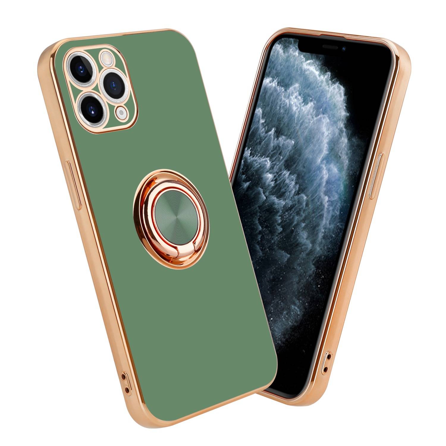 Cadorabo Schutzhülle für Apple iPhone 11 PRO Hülle in Grün Etui Case Cover Kameraschutz magnetische Autohalterung-0