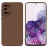 Cadorabo Hülle für Samsung Galaxy S20 Schutz Hülle in Braun TPU Silikon Etui Case Handyhülle
