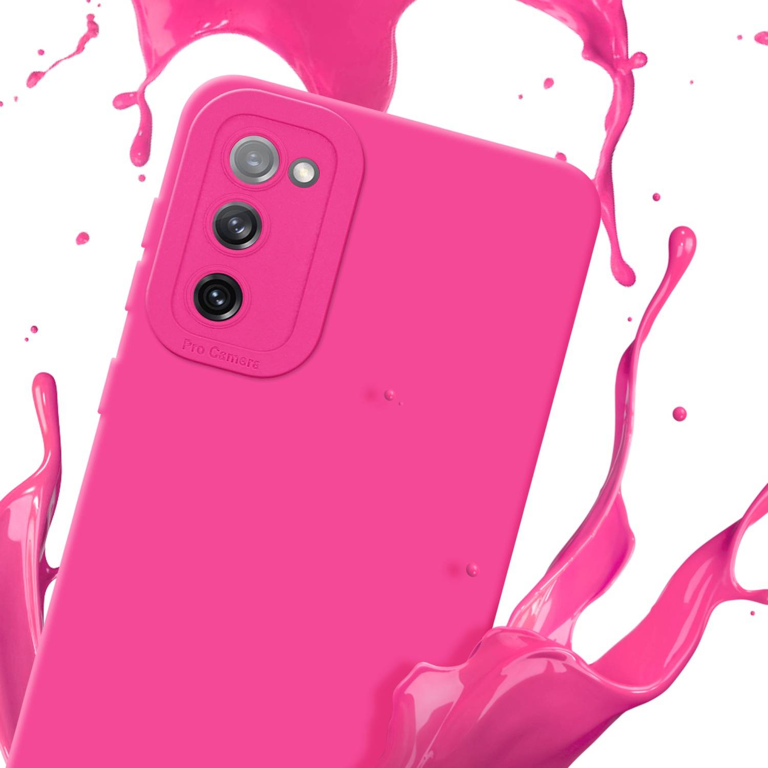 Cadorabo Hülle für Samsung Galaxy S20 FE Schutz Hülle in Pink TPU Silikon Etui Case Handyhülle-2
