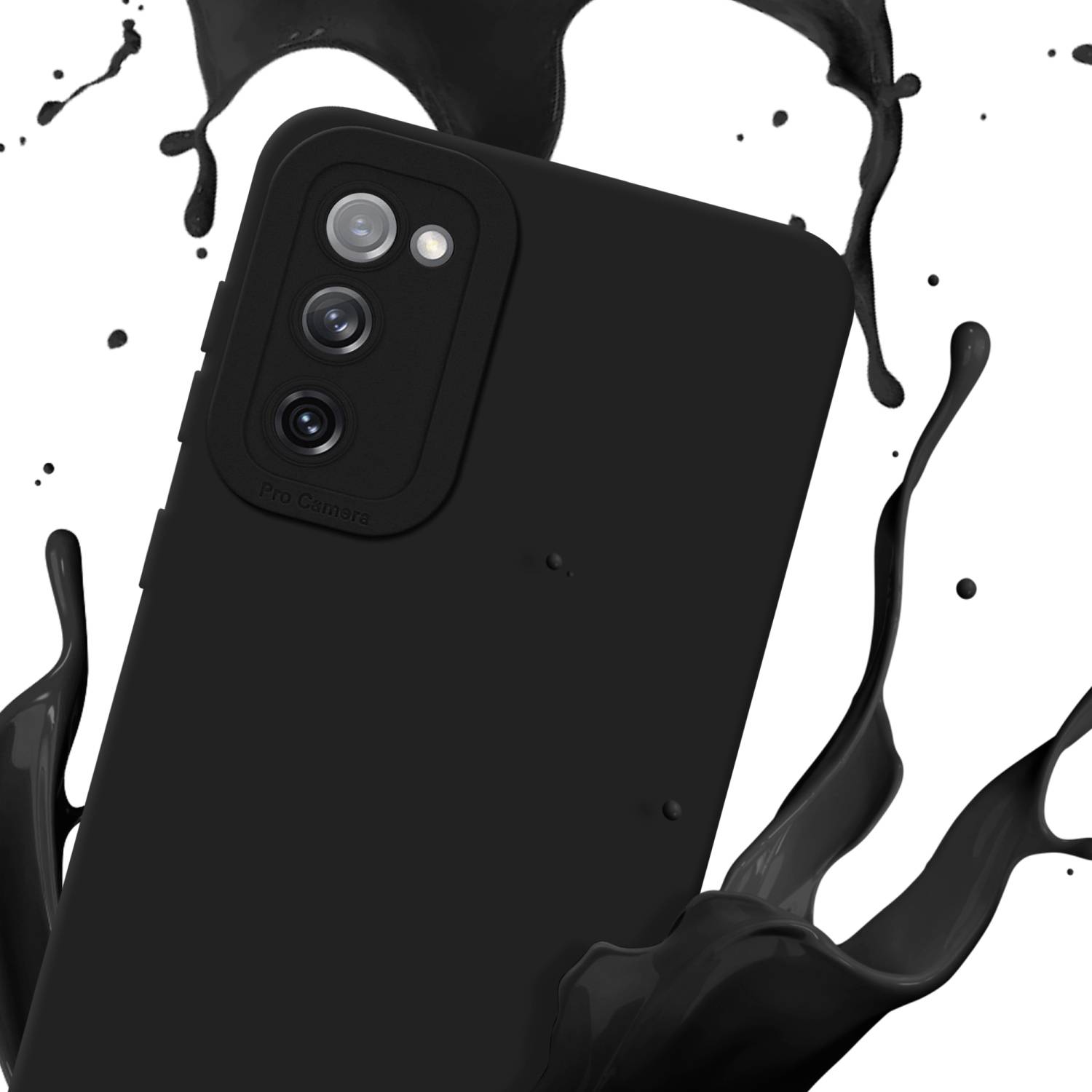 Cadorabo Hülle für Samsung Galaxy S20 FE Schutz Hülle in Schwarz TPU Silikon Etui Case Handyhülle-2