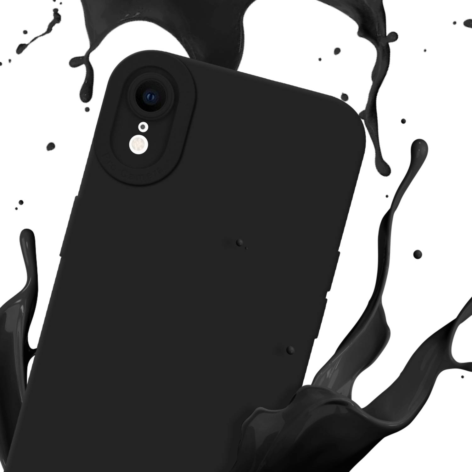 Cadorabo Hülle für Apple iPhone XR Schutz Hülle in Schwarz TPU Silikon Etui Case Handyhülle-1