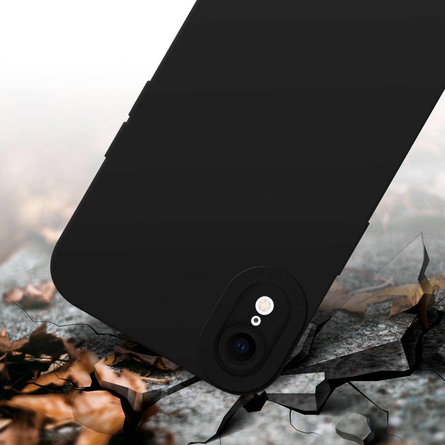 Cadorabo Hülle für Apple iPhone XR Schutz Hülle in Schwarz TPU Silikon Etui Case Handyhülle-3