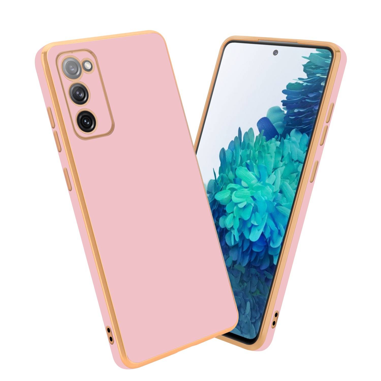 Cadorabo Schutzhülle für Samsung Galaxy S20 FE Hülle in Rosa Handyhülle TPU Silikon Kameraschutz Etui Case-0