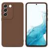 Cadorabo Hülle für Samsung Galaxy S22 Schutz Hülle in Braun TPU Silikon Etui Case Handyhülle