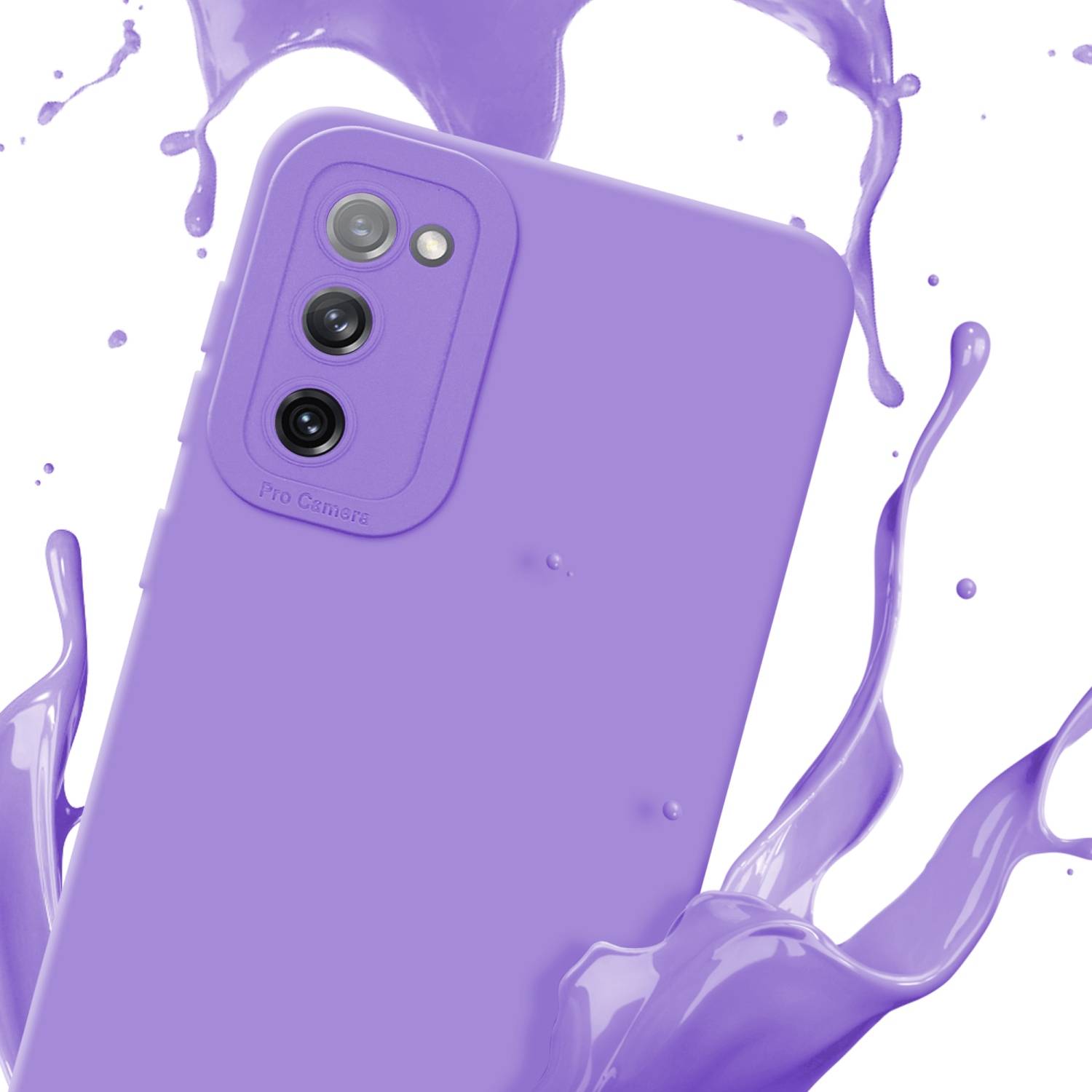 Cadorabo Hülle für Samsung Galaxy S20 FE Schutz Hülle in Lila TPU Silikon Etui Case Handyhülle-2