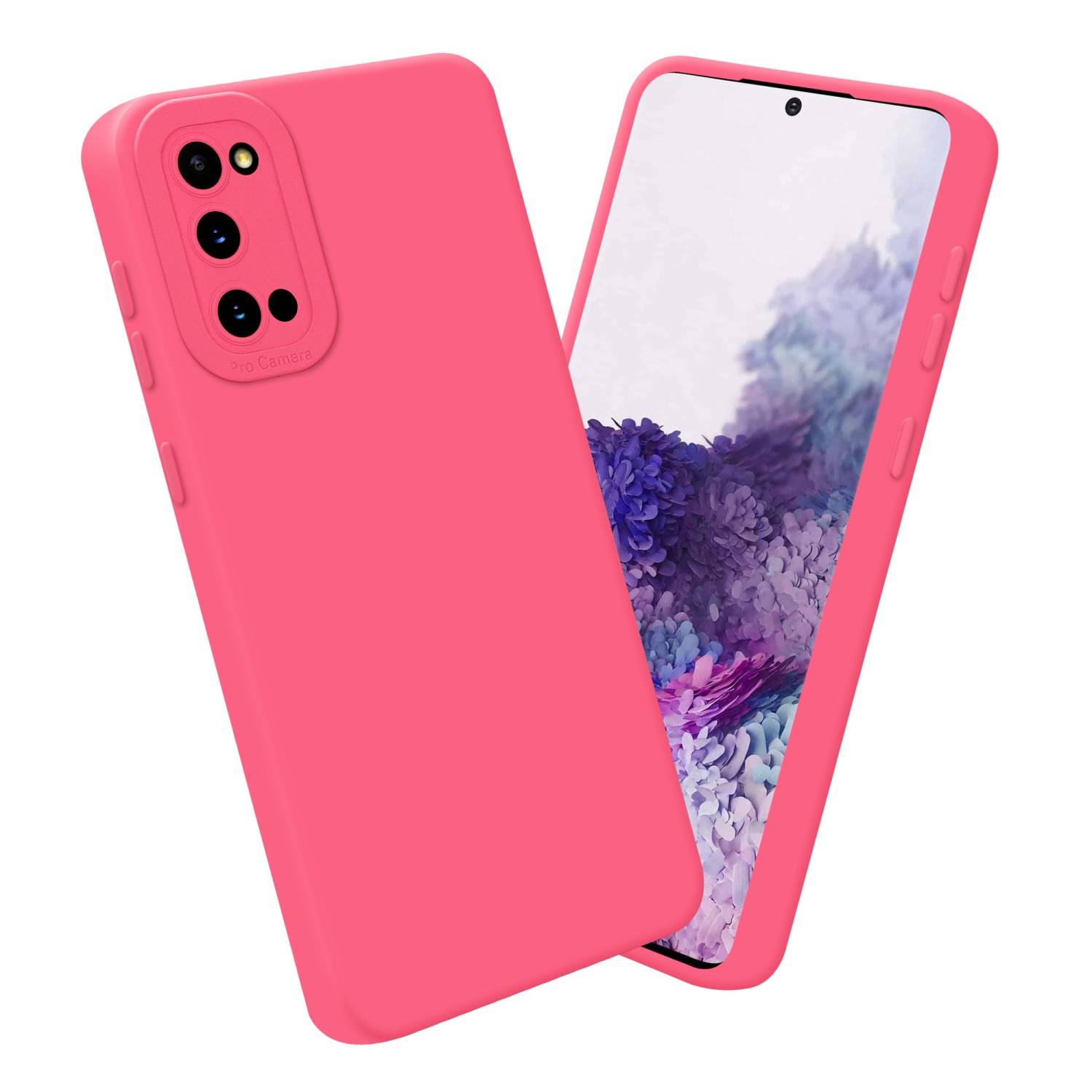 Cadorabo Hülle für Samsung Galaxy S20 Schutz Hülle in Rot TPU Silikon Etui Case Handyhülle-3