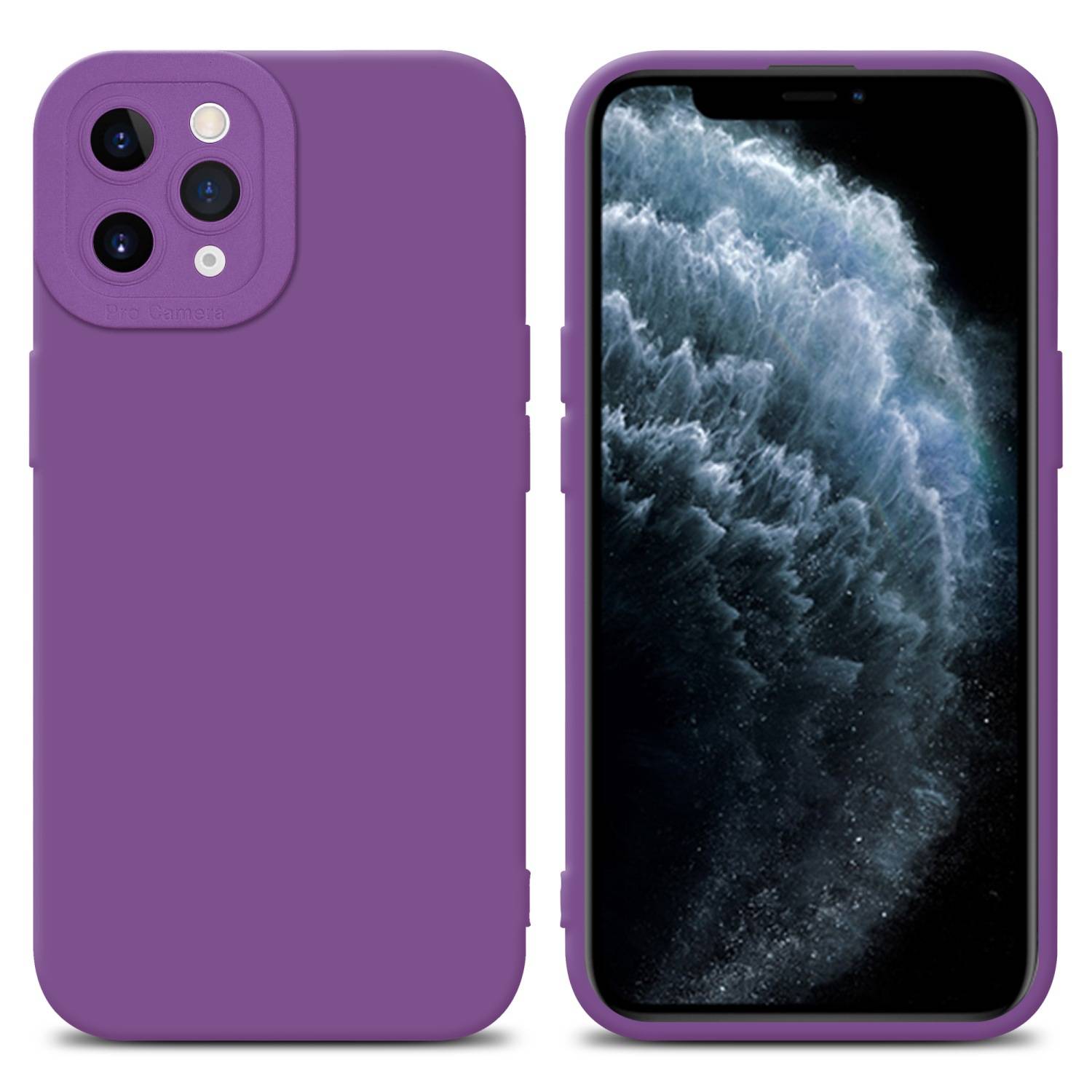 Cadorabo Hülle für Apple iPhone 11 PRO MAX Schutz Hülle in Lila TPU Silikon Etui Case Handyhülle-0