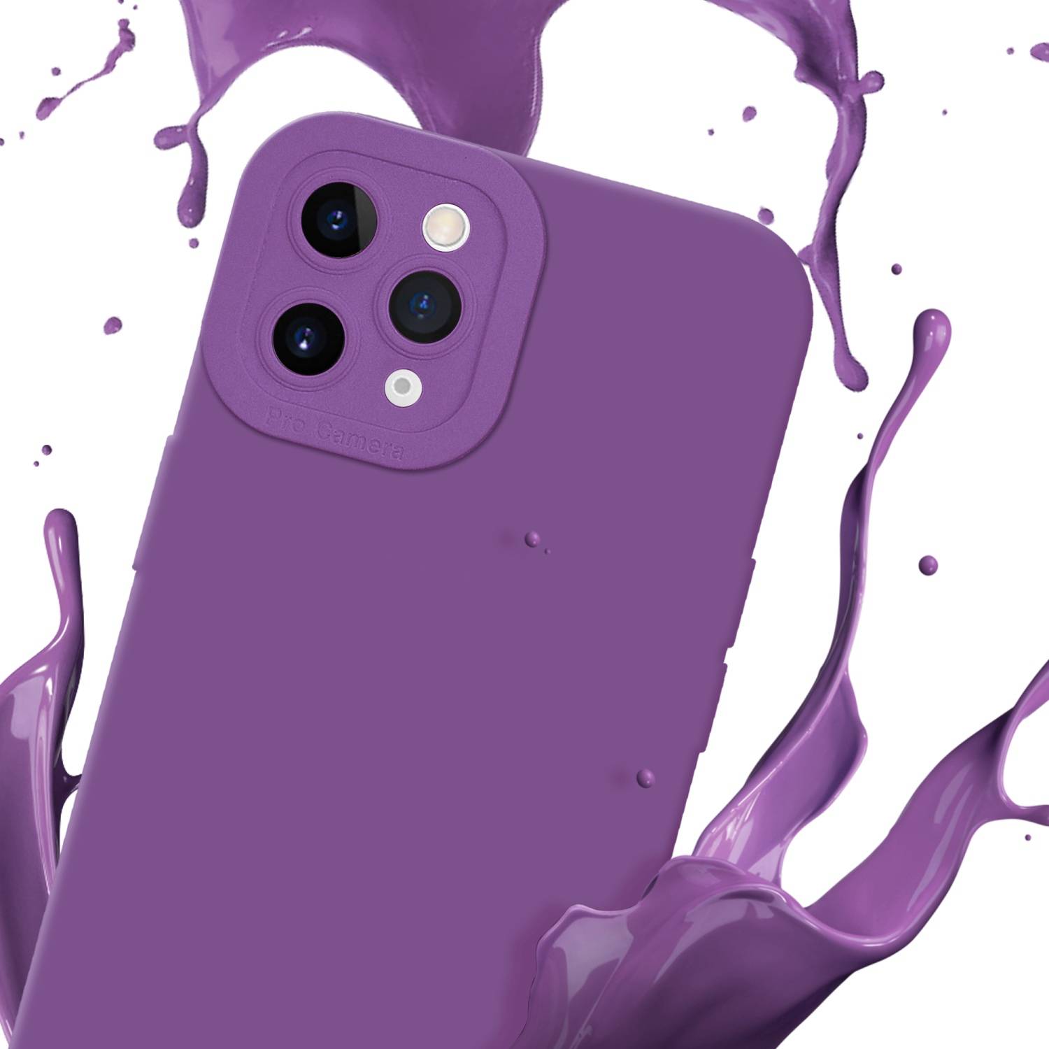 Cadorabo Hülle für Apple iPhone 11 PRO MAX Schutz Hülle in Lila TPU Silikon Etui Case Handyhülle-2