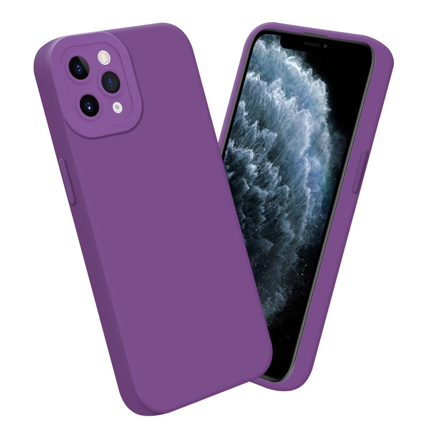 Cadorabo Hülle für Apple iPhone 11 PRO MAX Schutz Hülle in Lila TPU Silikon Etui Case Handyhülle-3