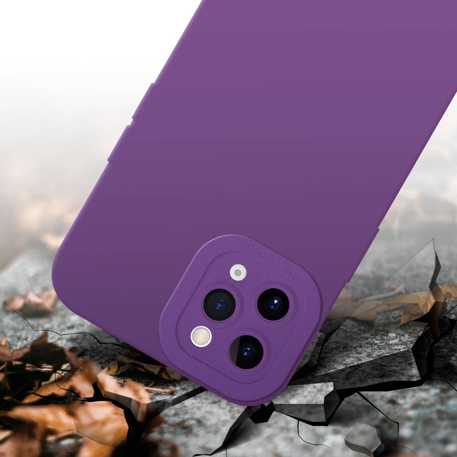 Cadorabo Hülle für Apple iPhone 11 PRO MAX Schutz Hülle in Lila TPU Silikon Etui Case Handyhülle-4