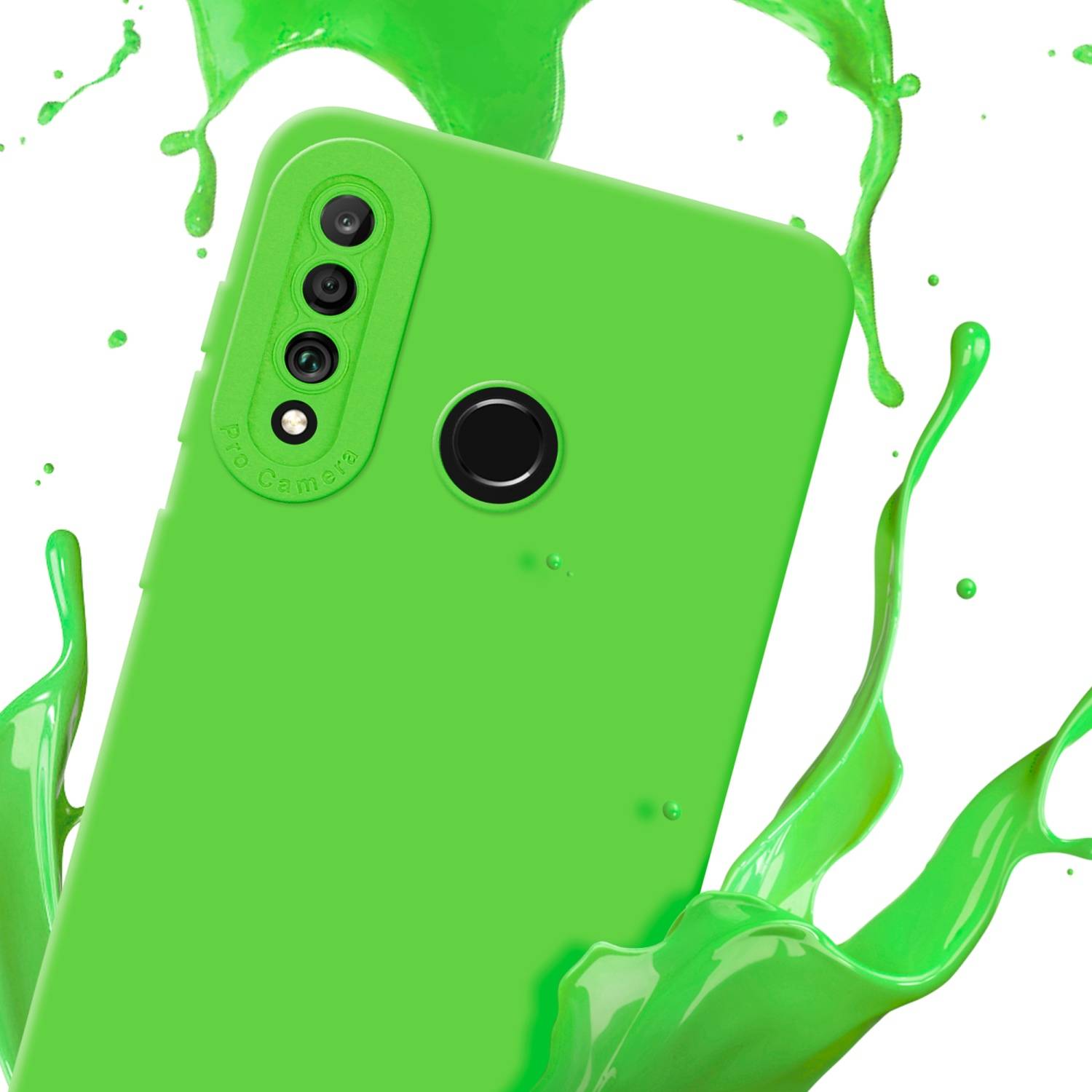 Cadorabo Hülle für Huawei P30 LITE Schutz Hülle in Grün TPU Silikon Etui Case Handyhülle-2