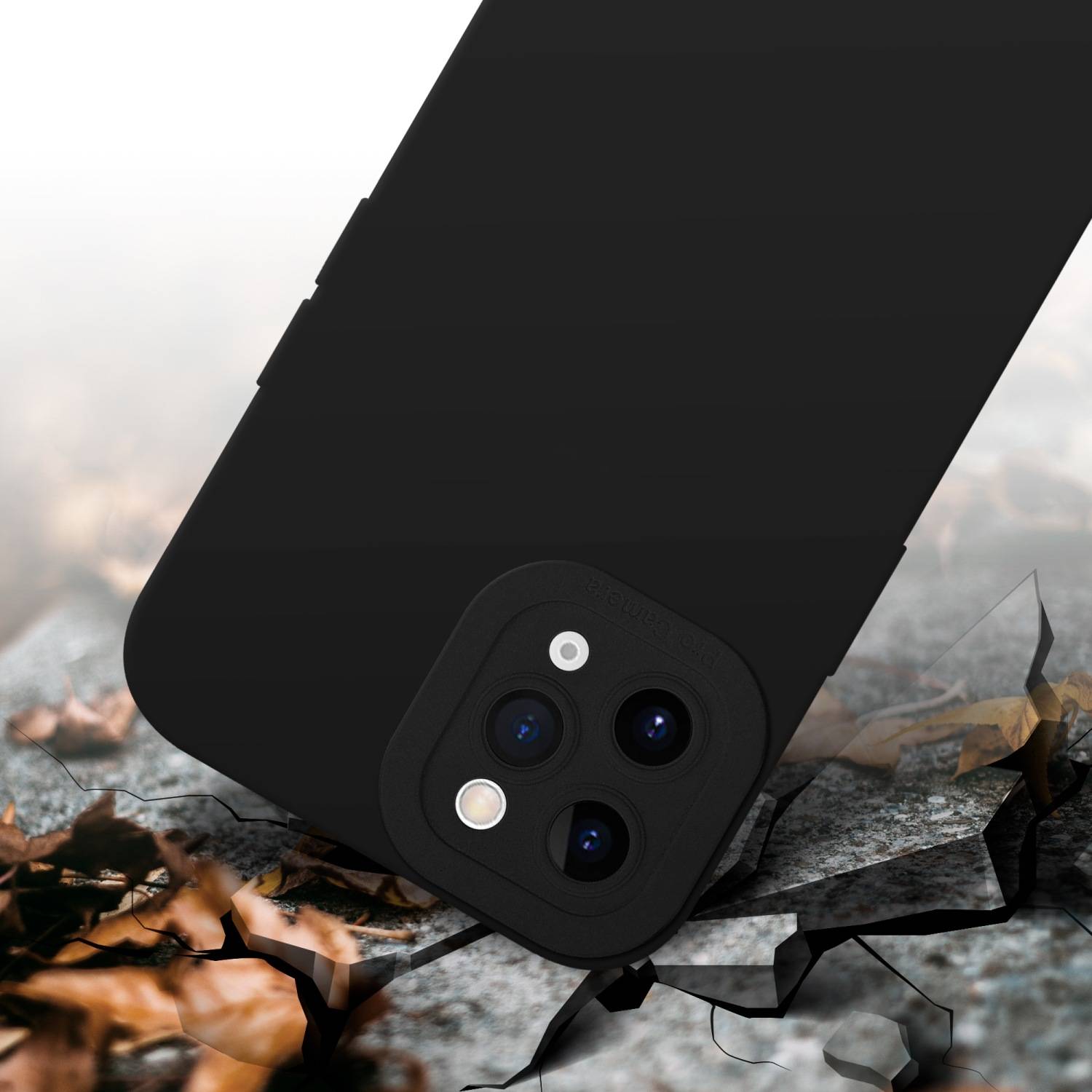 Cadorabo Hülle für Apple iPhone 11 PRO Schutz Hülle in Schwarz TPU Silikon Etui Case Handyhülle-4