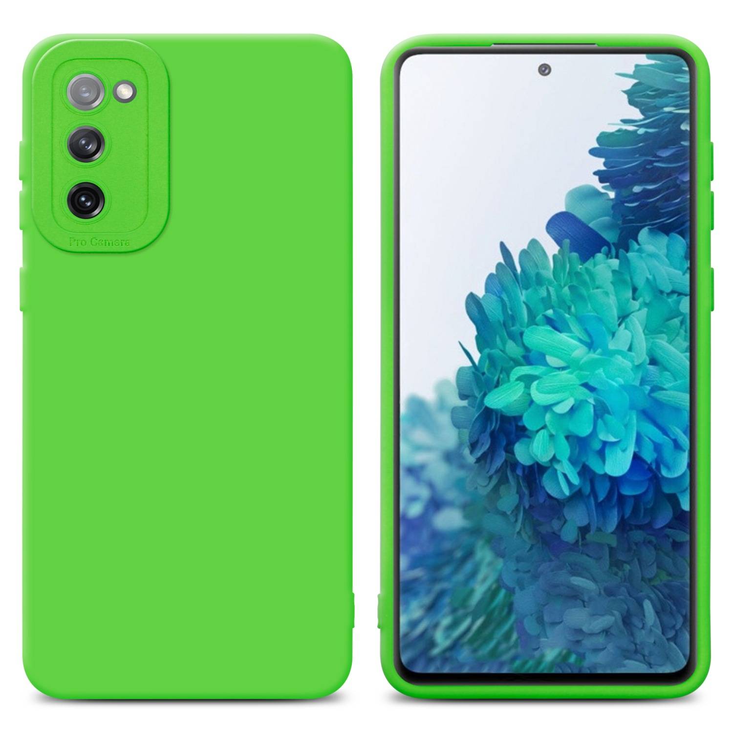 Cadorabo Hülle für Samsung Galaxy S20 FE Schutz Hülle in Grün TPU Silikon Etui Case Handyhülle-0